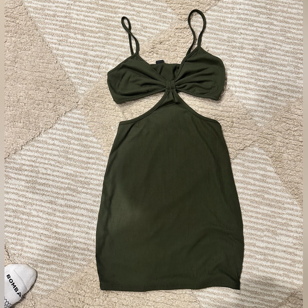 Windsor Olive Green Mini Dress